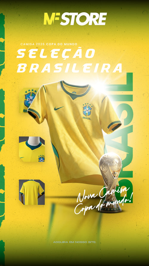 Camisa Brasil Copa do Mundo 26/27