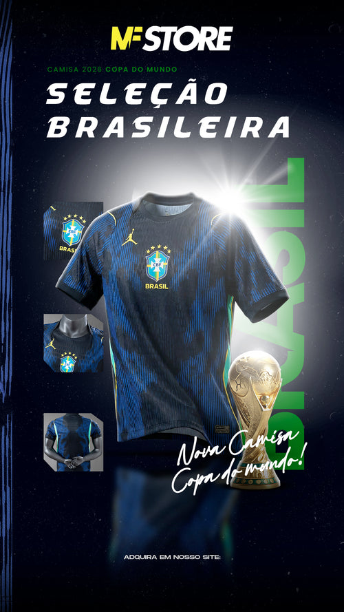 Camisa Brasil  26/26 Copa do Mundo